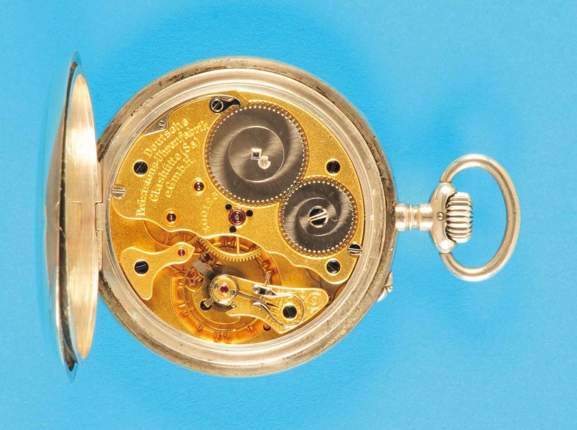 Silver pocket watch, Centra Glashütte SachsenSilbertaschenuhr, Centra Glashütte Sachsen, glattes