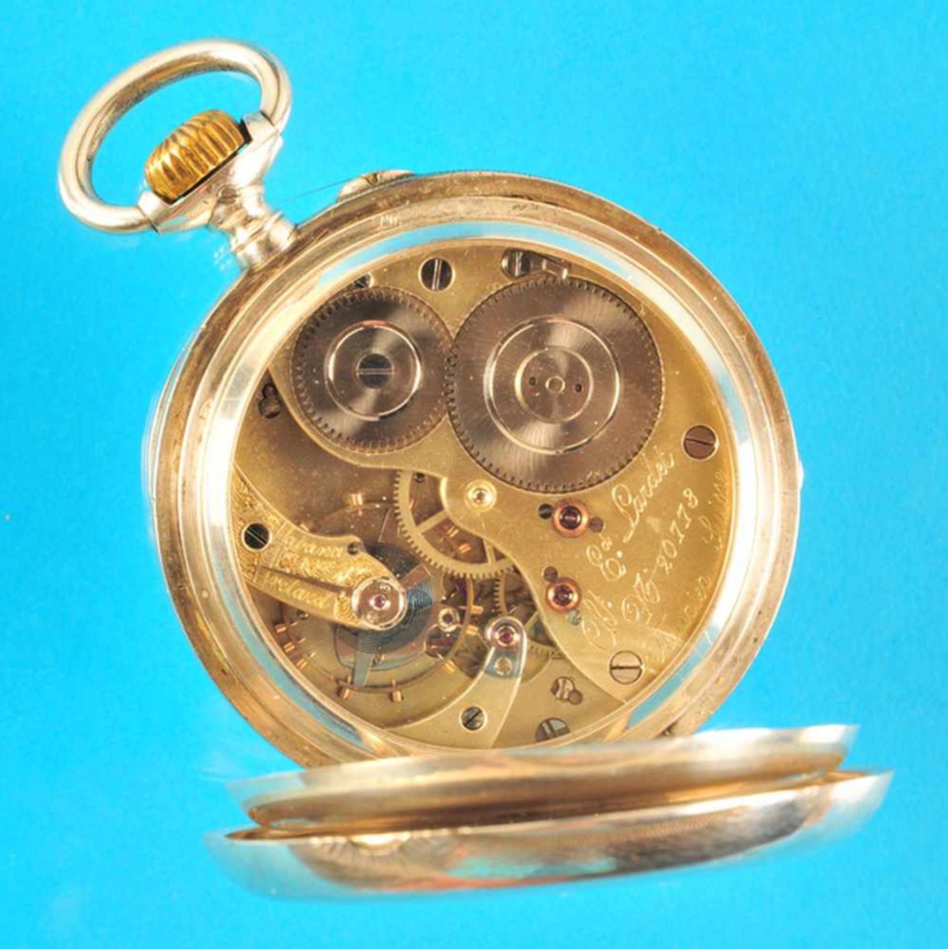 Silver pocket watch, Charles Lardel, FleurierSilbertaschenuhr, Charles Lardel, Fleurier, glattes - Bild 2 aus 2