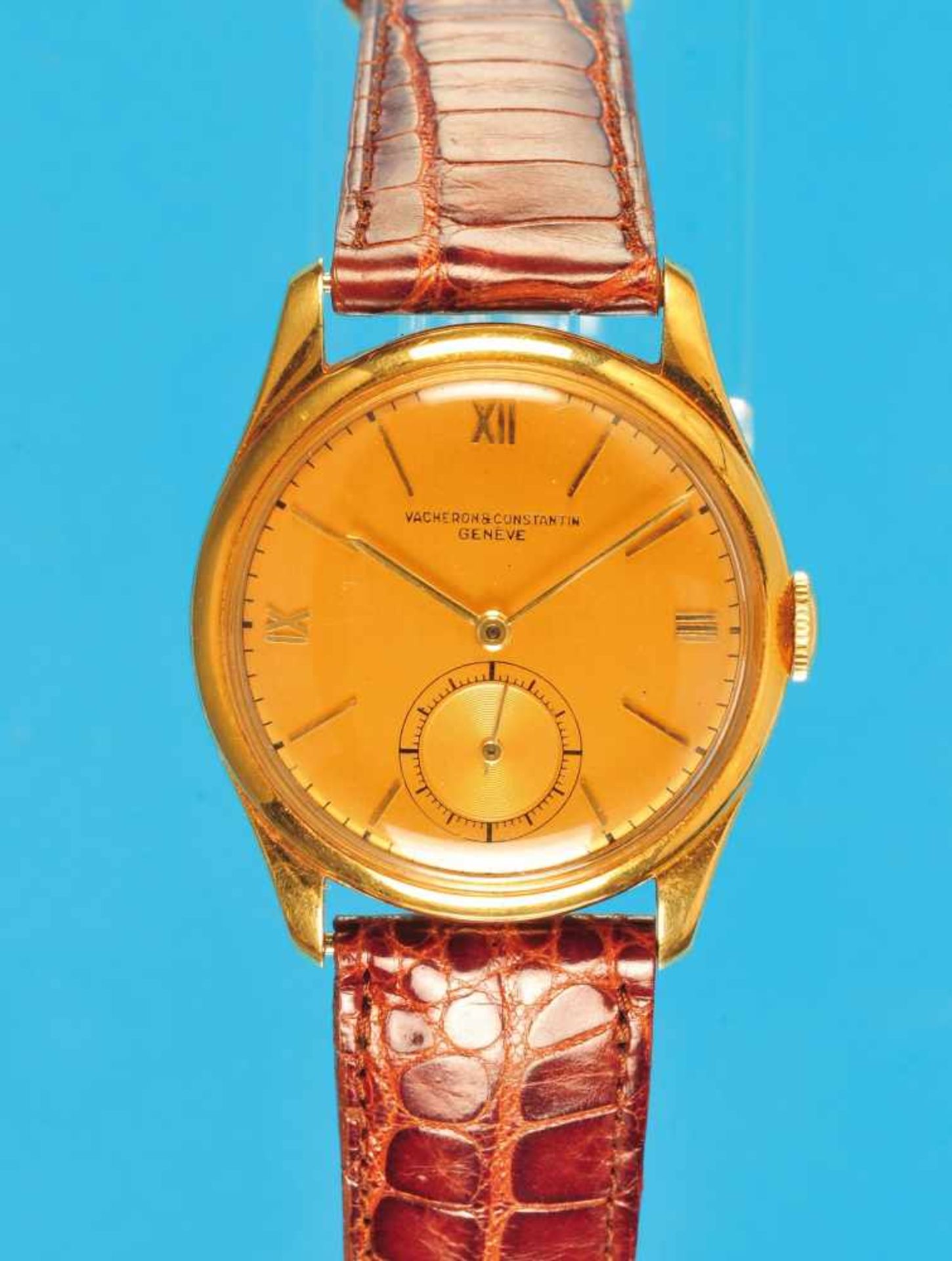 Golden wristwatch Vacheron & Constantin GenèveGoldene Armbanduhr, Vacheron & Constantin Genève, 18-