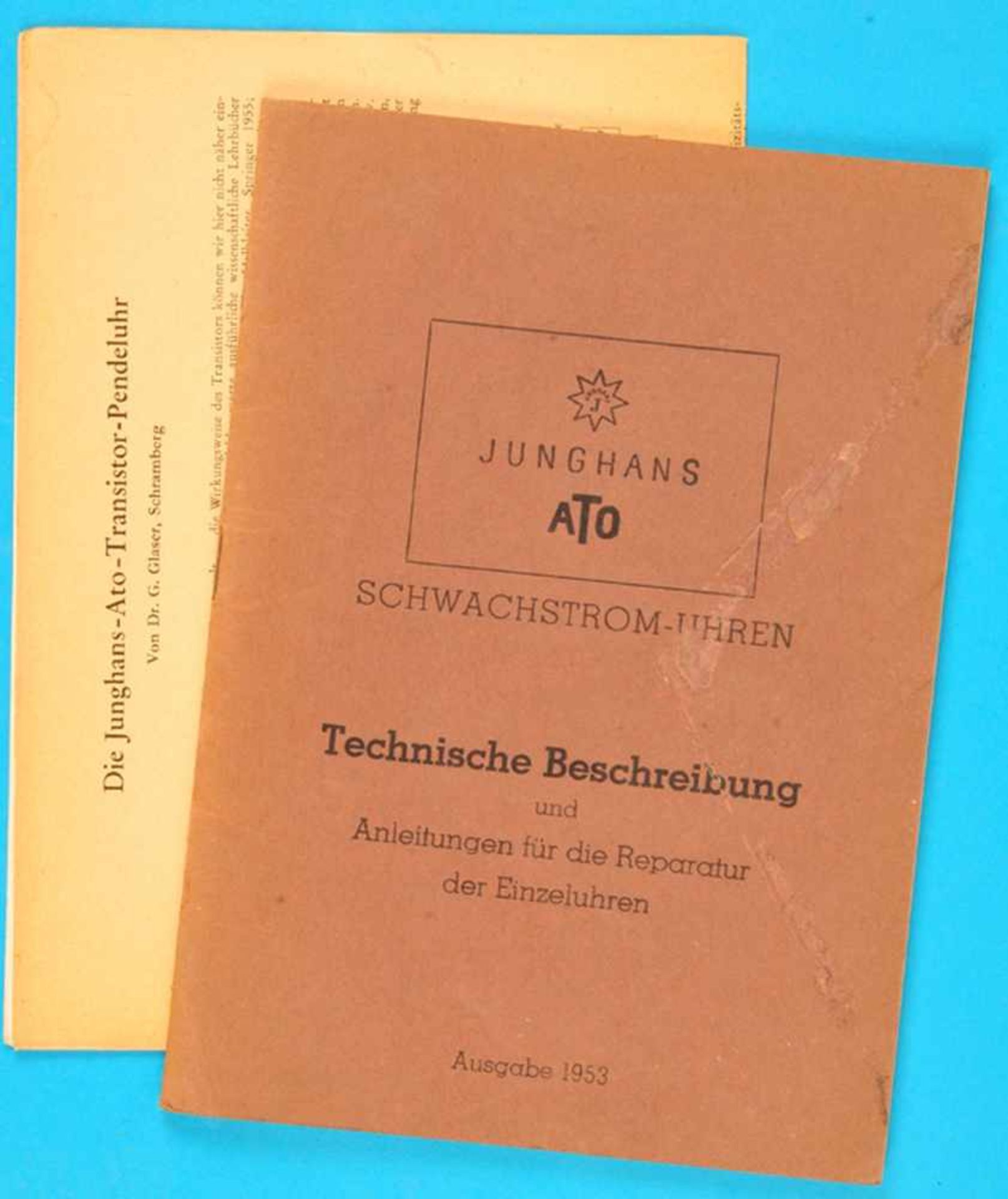 Junghans ATO Schwachstrom-Uhren, Technische Beschreibung und Anleitungen für die Reparatur der