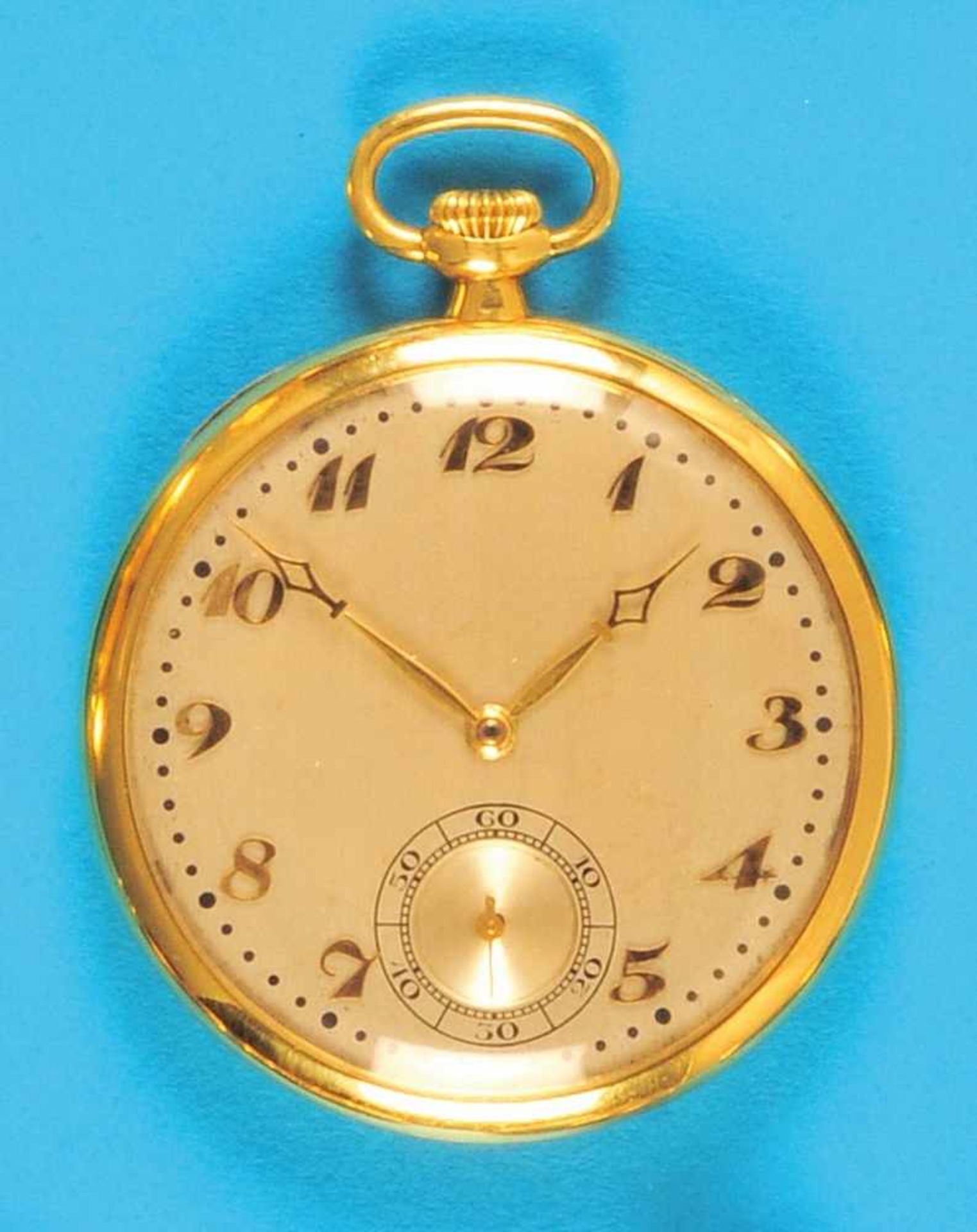 Golden tailcoat watch, Audemars Piquet & Co. Goldene Frackuhr, Audemars Piquet & Co., glattes 18- - Bild 2 aus 2