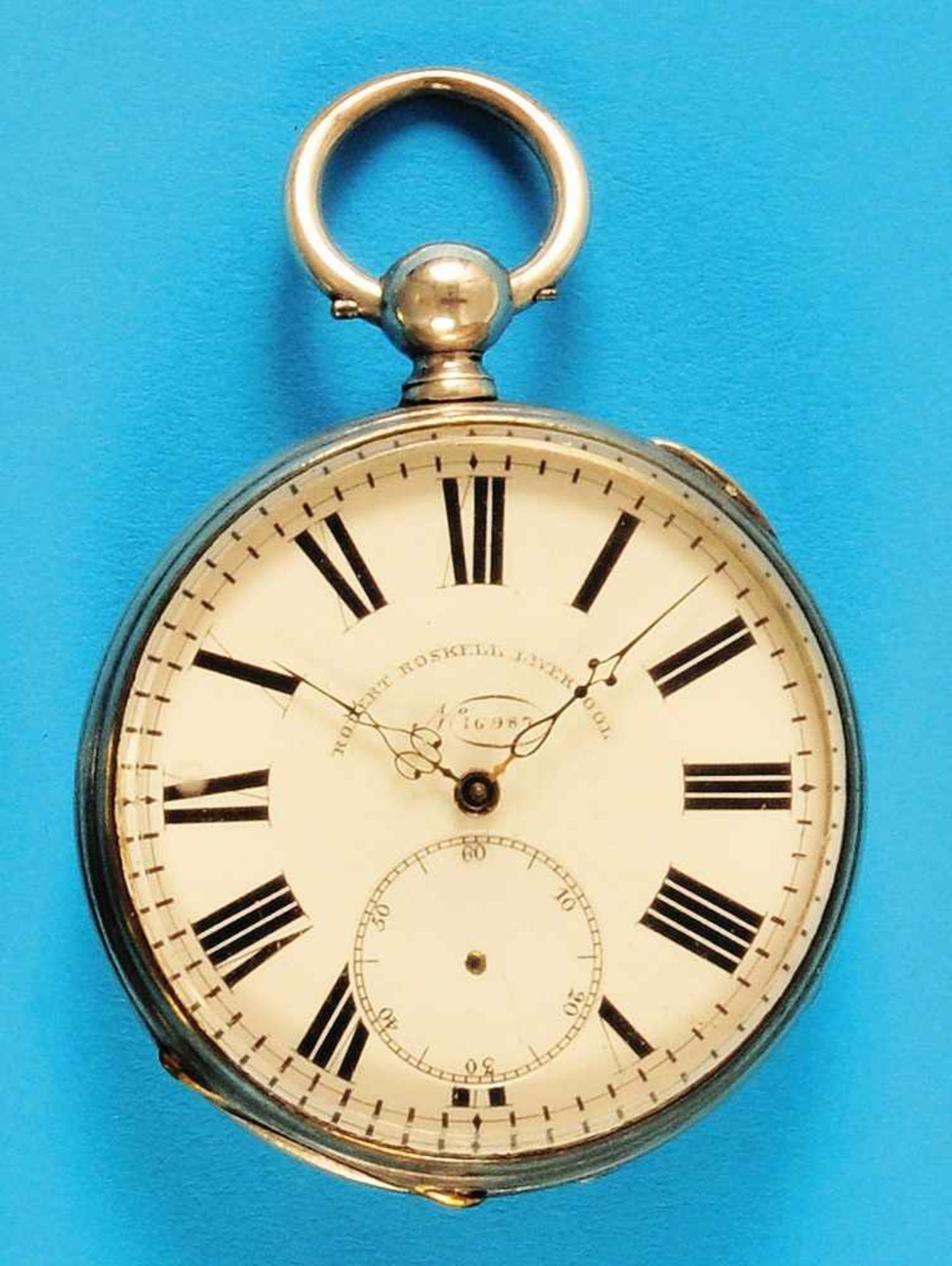 Robert Roskell Liverpool, silver pocket watchRobert Roskell Liverpool, Silbertaschenuhr, - Bild 2 aus 2