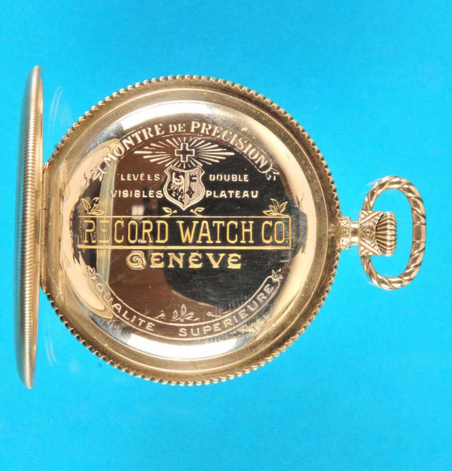 Record Watch Co. Genève, silver pocket watchRecord Watch Co. Genève, Silbertaschenuhruhr, - Bild 3 aus 4