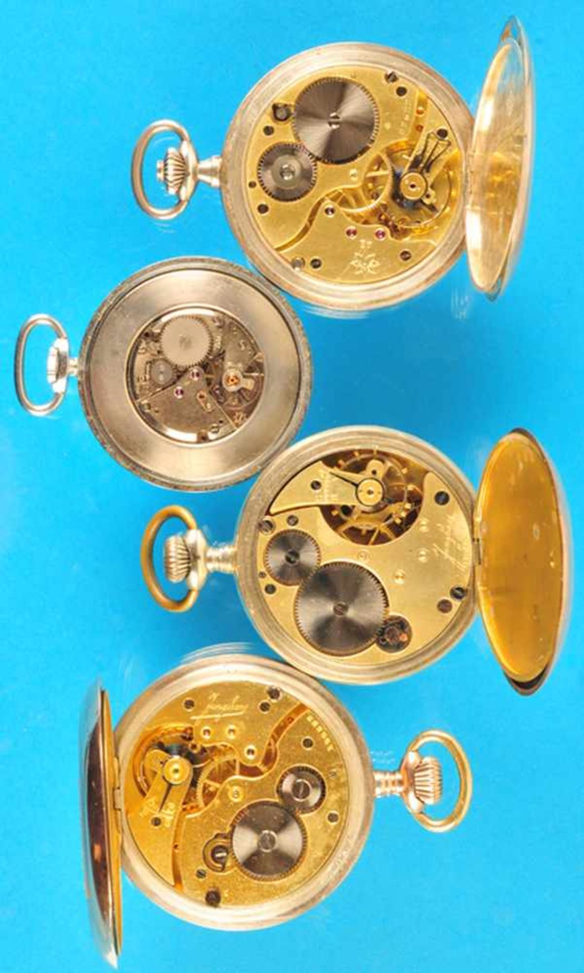 Bundle with 4 Junghans pocket watchesKonvolut mit 4 Junghans Taschenuhren, 2 mit Sprungdeckel,1 - Image 2 of 2