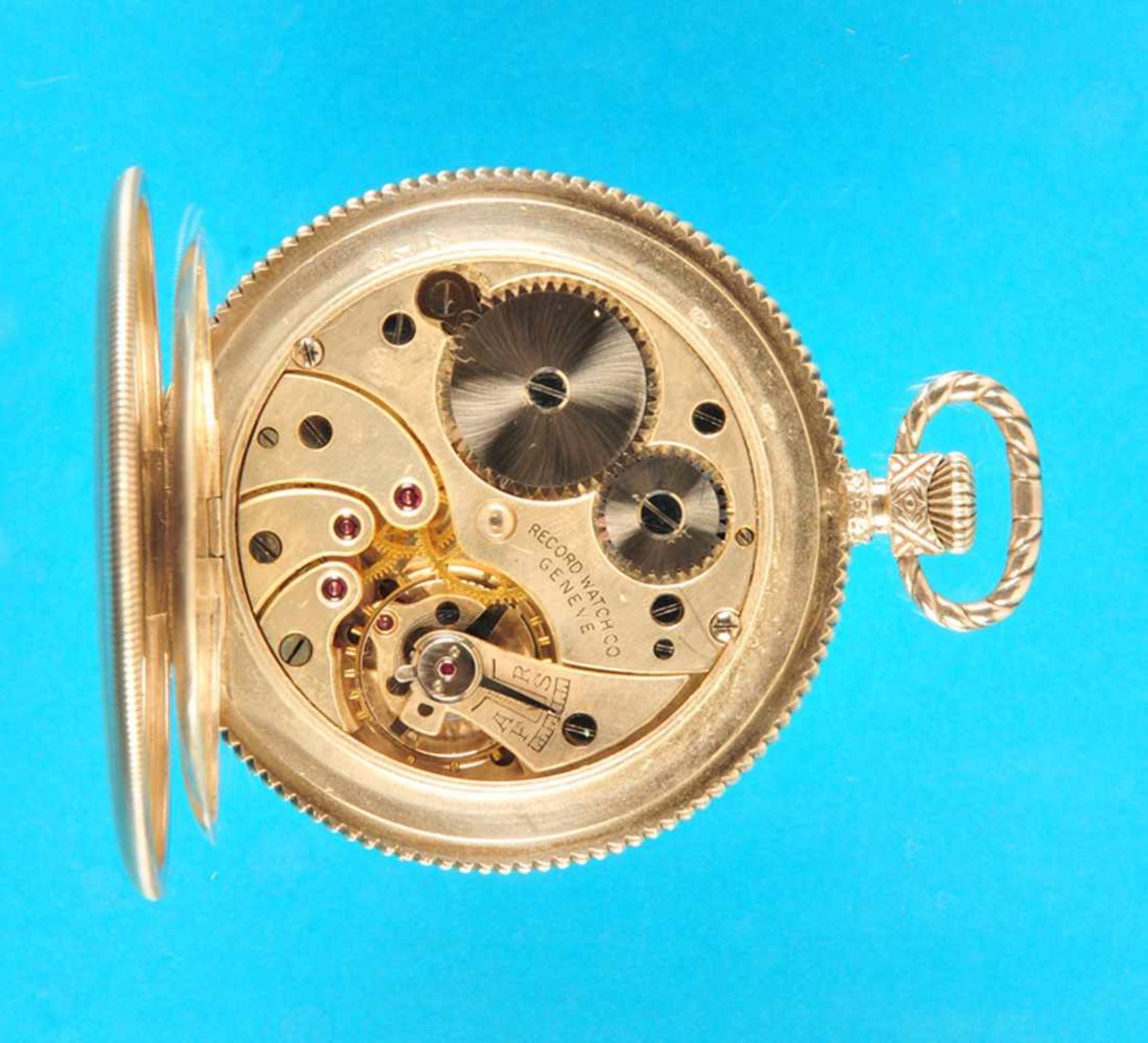 Record Watch Co. Genève, silver pocket watchRecord Watch Co. Genève, Silbertaschenuhruhr, - Bild 4 aus 4