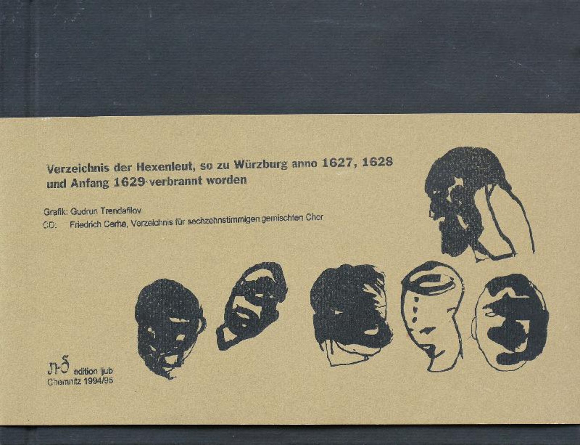 Trendafilov, Gudrun (geb. 1958 in Bernsbach, lebt in Dresden)Verzeichnis der Hexenleut, so zu - Image 3 of 3