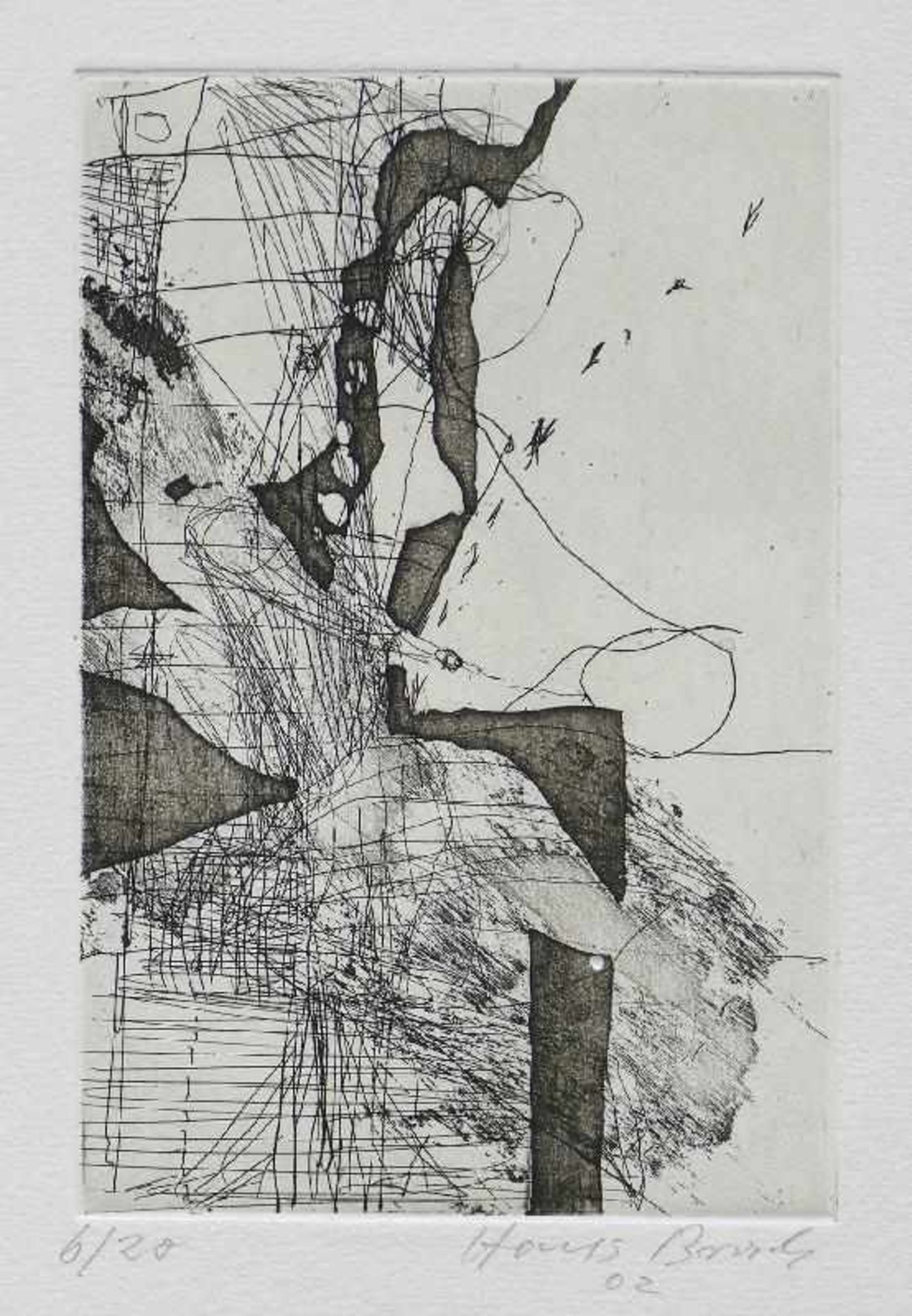 Brosch, Hans (geb. 1943 in Berlin, lebt in Berlin)AkrobatenMappe aus schwarzem Karton mit zehn - Bild 3 aus 4