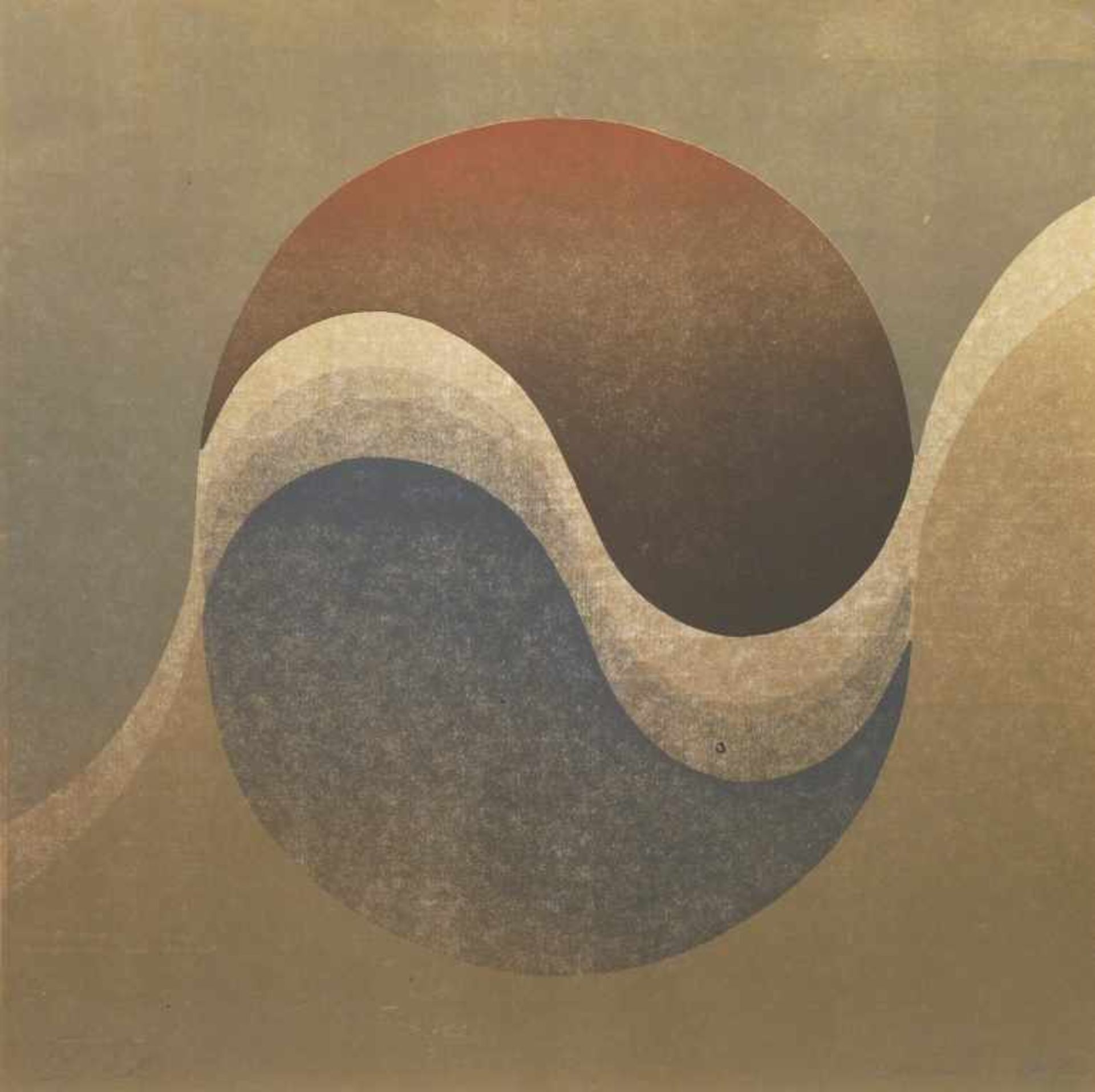 DENNHARDT, KLAUS: "Komposition", 1981Farbdruck auf Velin36,2 x 36,1 cm (formatfüllend)signiert,