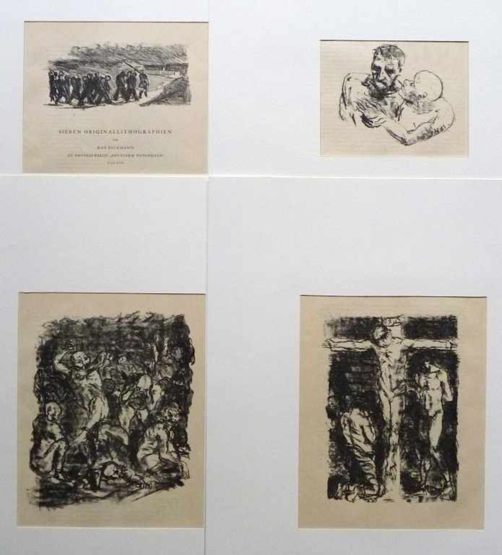 BECKMANN, MAX: zu Dostojewski: "Aus einem Totenhaus", 19127 Lithografien, alle auf Japanverschiedene