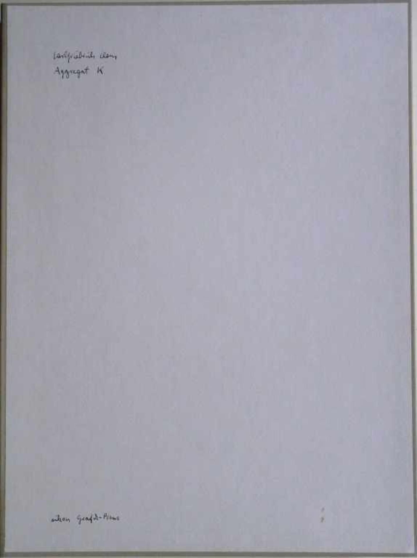 CLAUS, CARLFRIEDRICH: "Aggregat K", 1986/88Kassette mit 80 Seiten in sieben Lagen, geschrieben mit