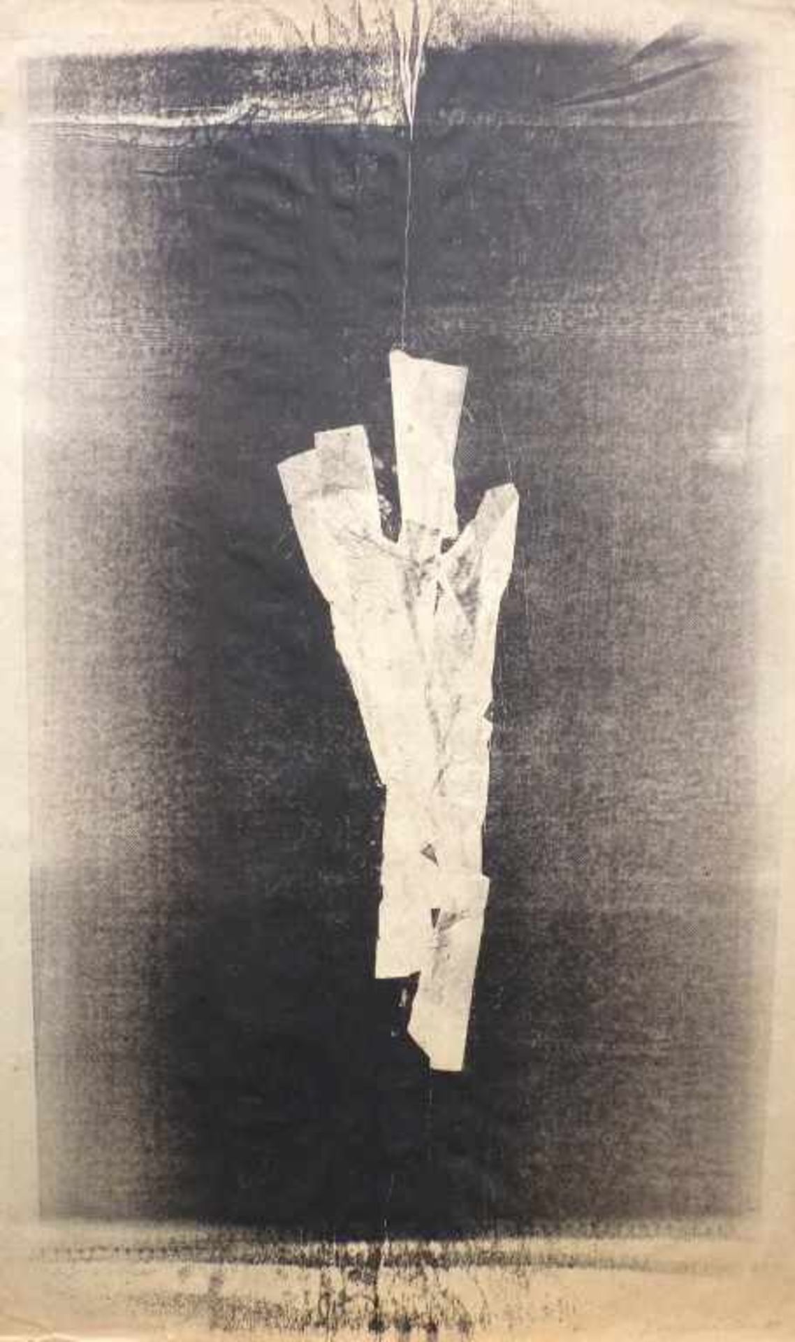 DENNHARDT, KLAUS: "Komposition", 1981Monotypie auf Velin97,0 x 58,5 cmsigniert, datiert und mit