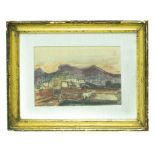 Emilio Notte (1891 Ceglie Messapica- 1982 Napoli) Landscape of the 50s 19,5X28 Pastel. Signed on the