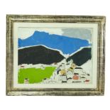 Sante Monachesi (Macerata 1910-1991 Roma) Landscape 60X80 Oil painting on canvas. Signed on the