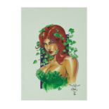 Pasquale Qualano, Fabio D’Auria, Poison Ivy, commission, pencils and inks, (Pasquale Qualano),