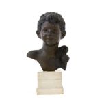 De Martino Giovanni (Napoli 1870-Napoli 1935). Bronze head of young boy that brings water. With