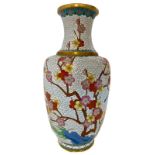 Vase with floral decorations in China. XX century. H 32