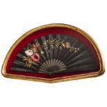 Framed folding fan. Early 20th century. Frame H 50x74