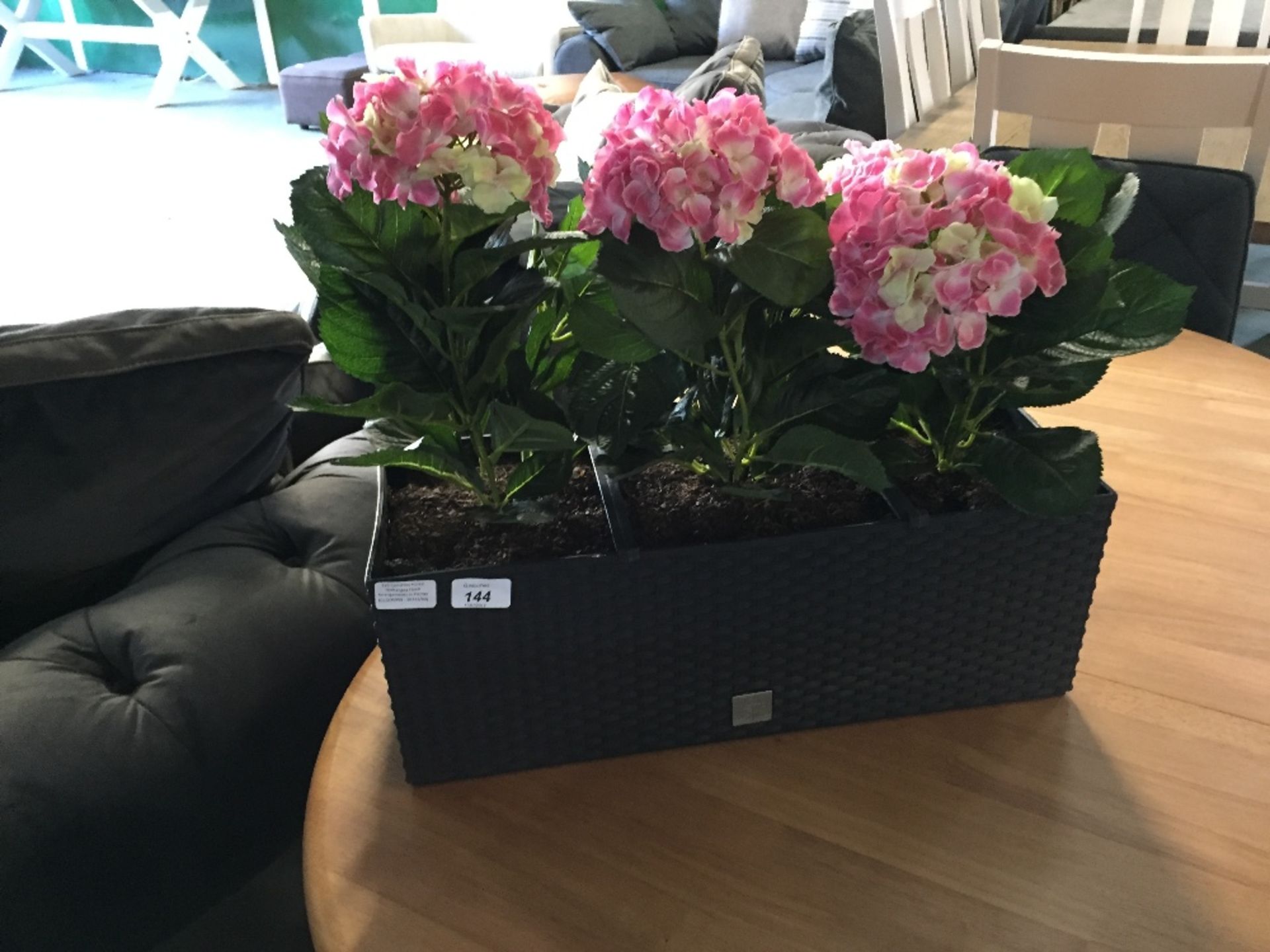 Castleton Home Hydrangea Floral Arrangements in Planter (CCOO5999 - 10312/40)