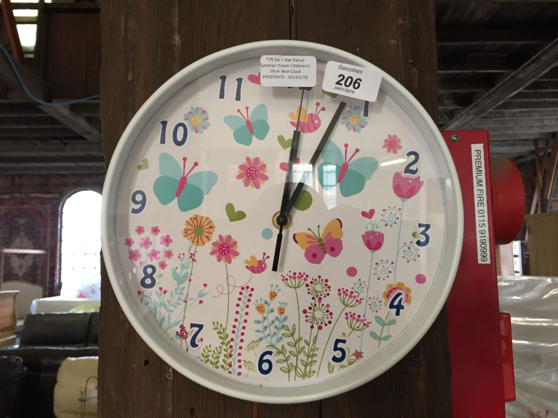 Viv + Rae Darryl Summer Dream Children's 25cm Wall Clock (HVO74475 - 10312/19)