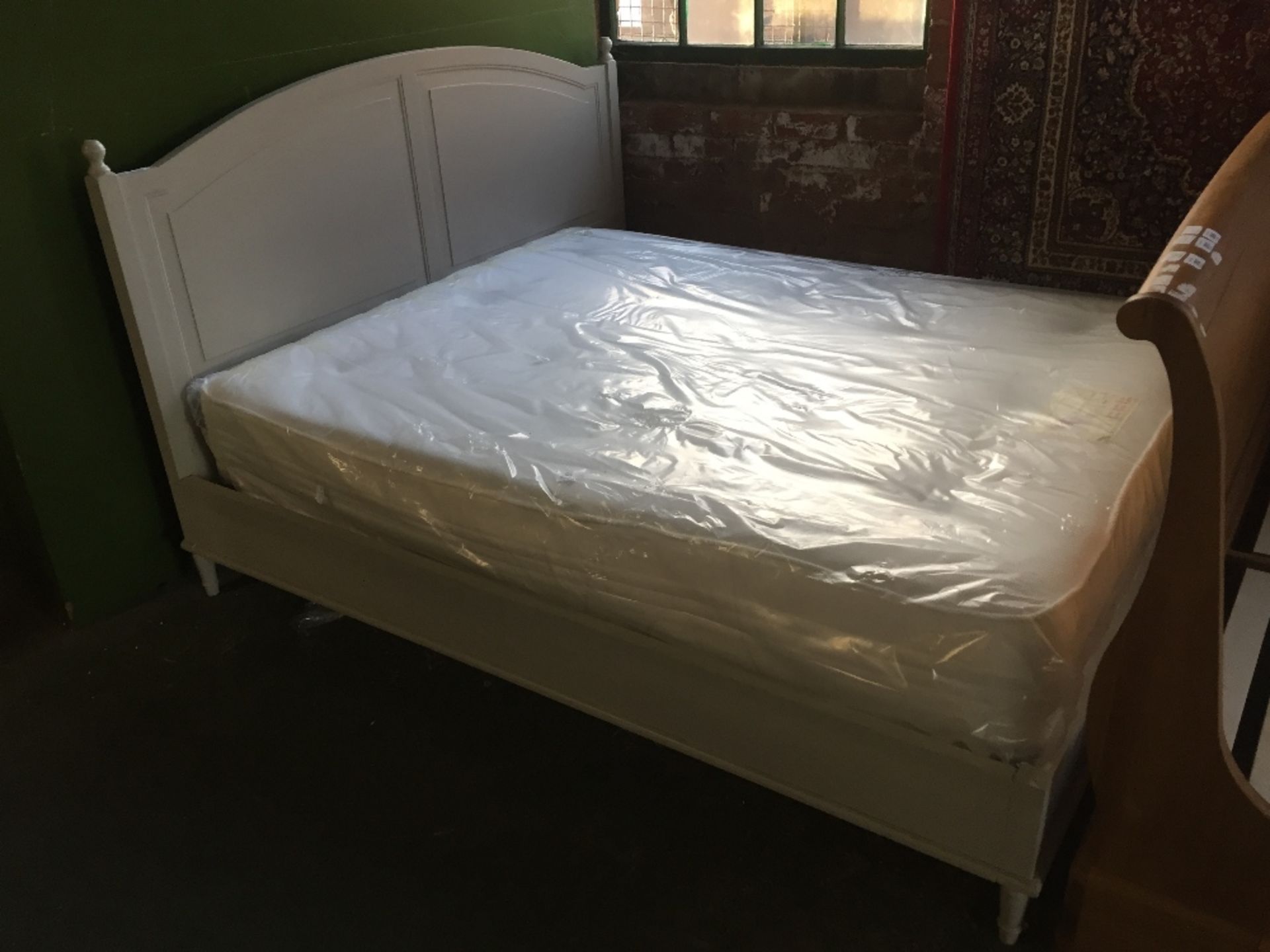 HANDMADE PAINTED 6 FT BED FRAME
