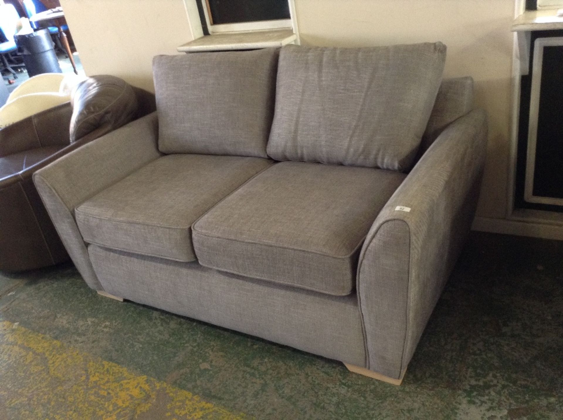 GREY 2 SEATER SOFA