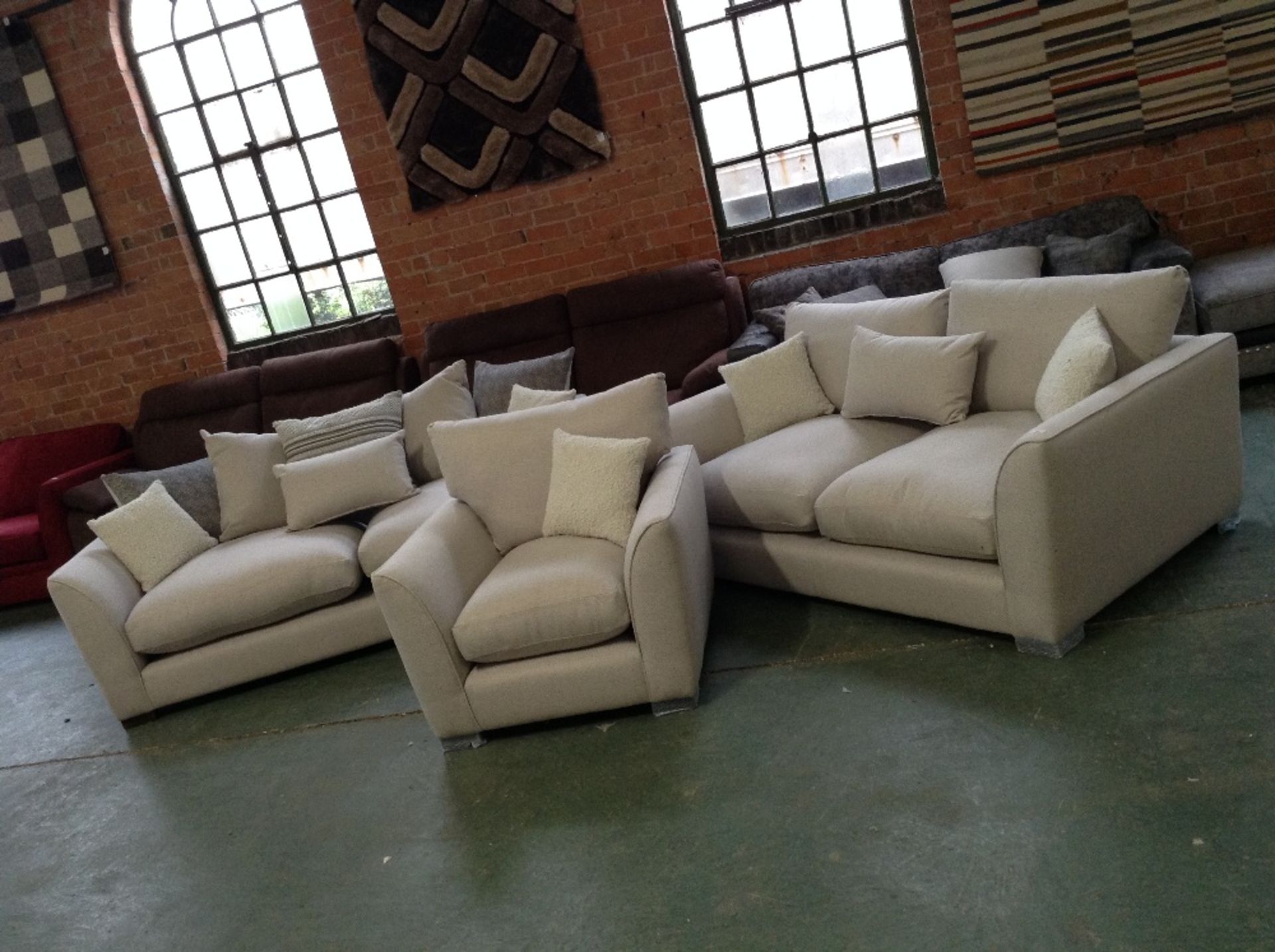 BISCUIT 3 SEATER SOFA 2 SEATER SOFA AND CHAIR