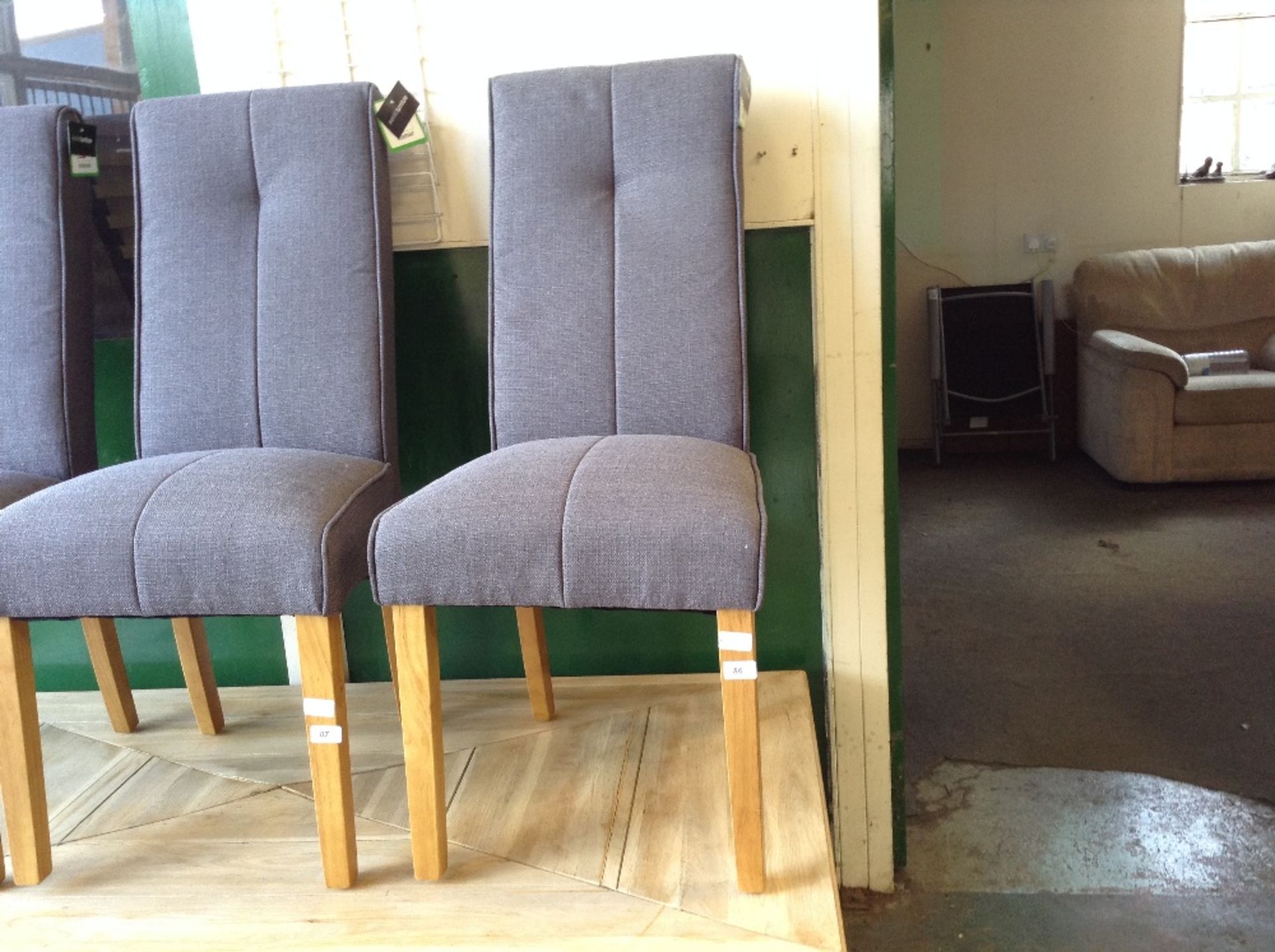 All Home Denver Upholstered Dining Chair x1 (HVW7669 - 12234/8)
