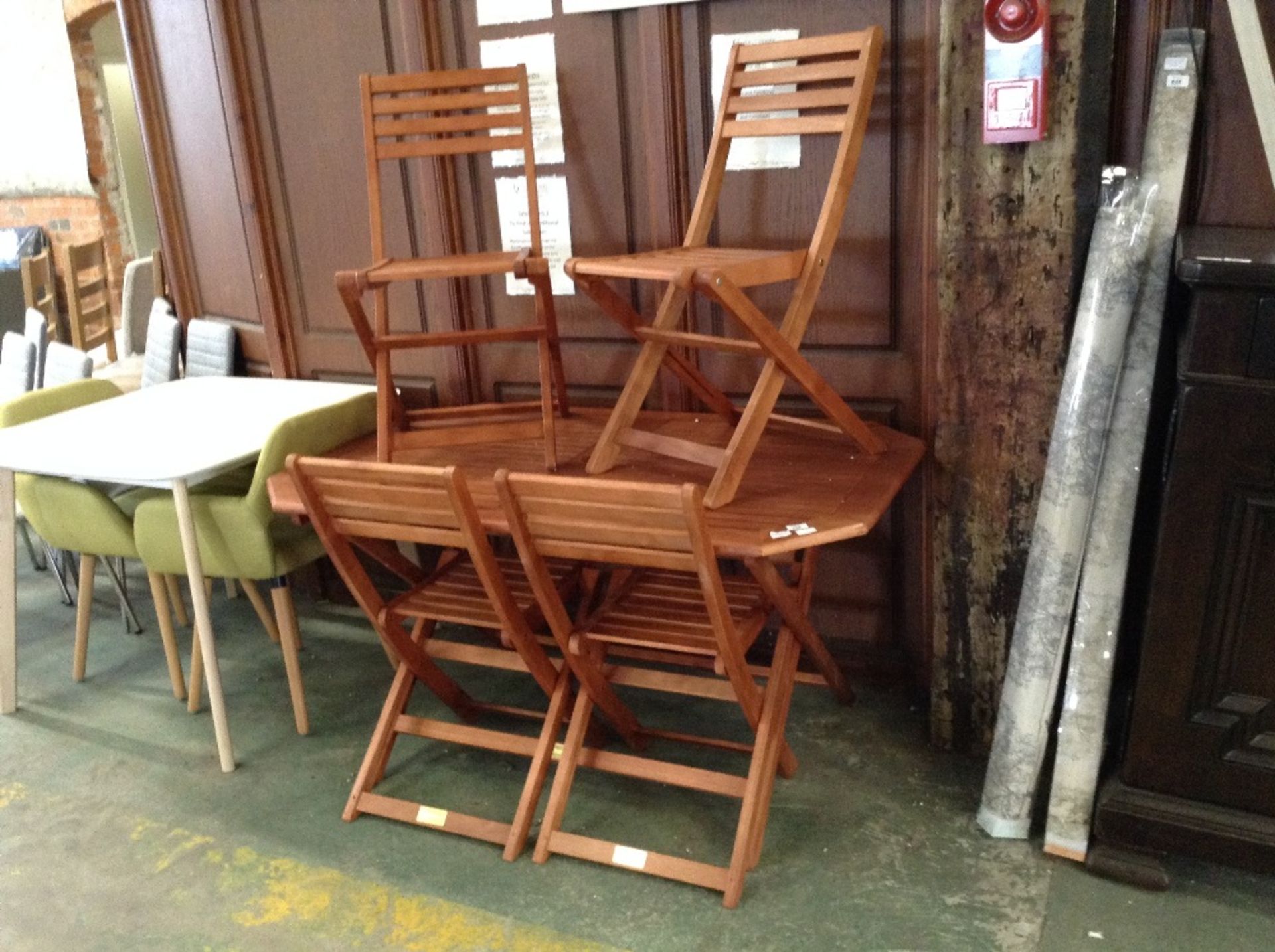 Home Etc 4 Dining Chairs Wood( - 12234/5) Rowlinson Plumley Dining Table(ROWL1188 - 12241/10)