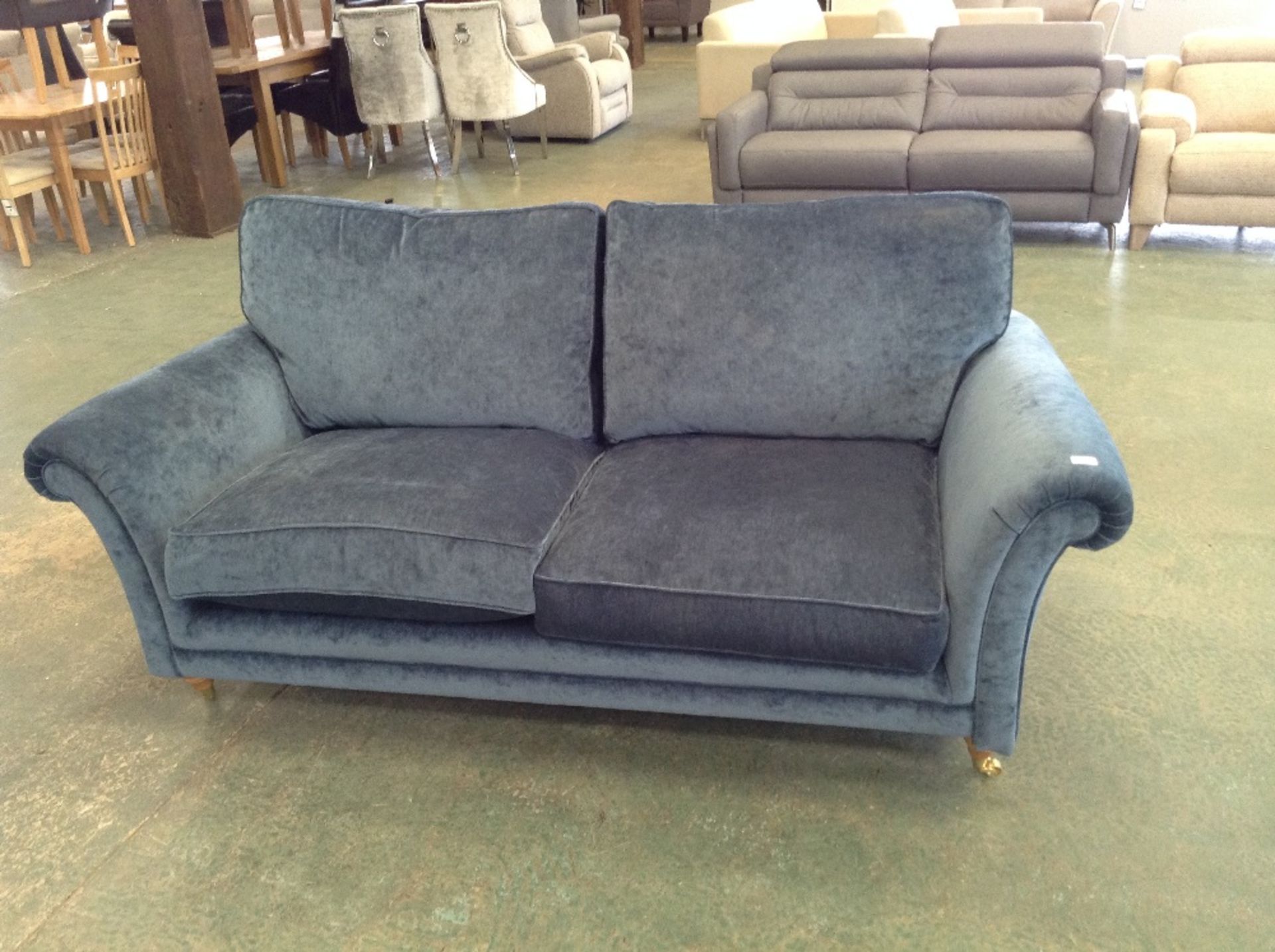 TEAL LARGE 3 SEATER SOFA (TROO1629-WOO573567)