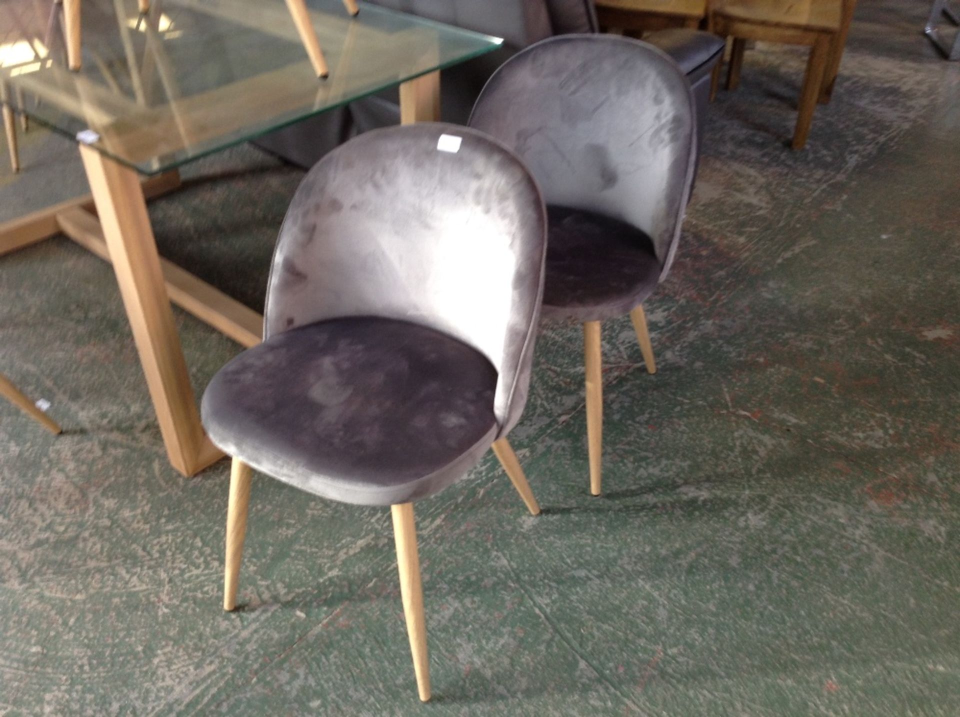 Metro Lane Upholstered Dining Chair X2 (DAMAGED CHAIR )(HOKG3695 - 12157/8)