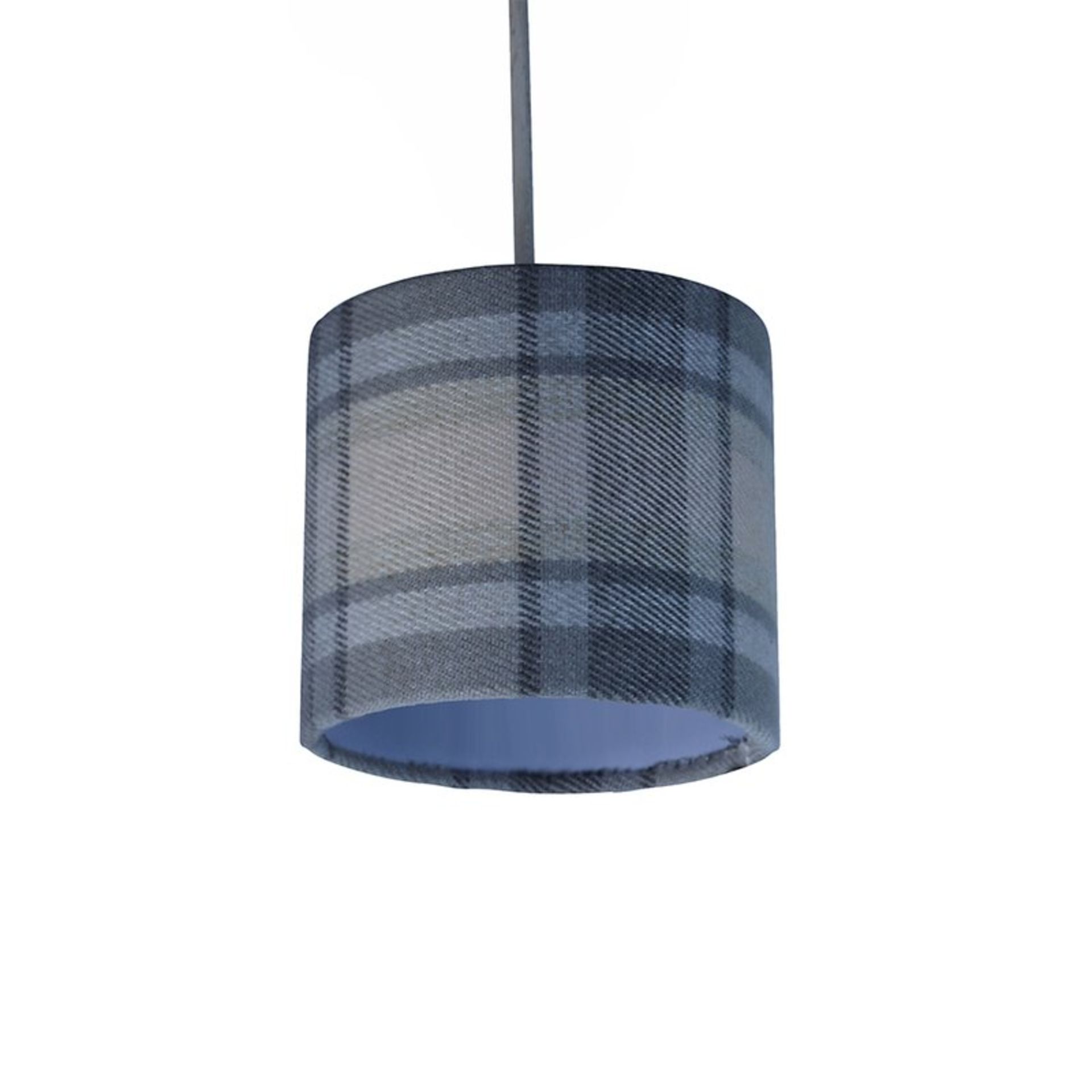 Pagazzi Lighting Harris Shetland 12.5cm Fabric Drum Pendant Shade x 2 (PAGA2276 - 8501/28) 1A