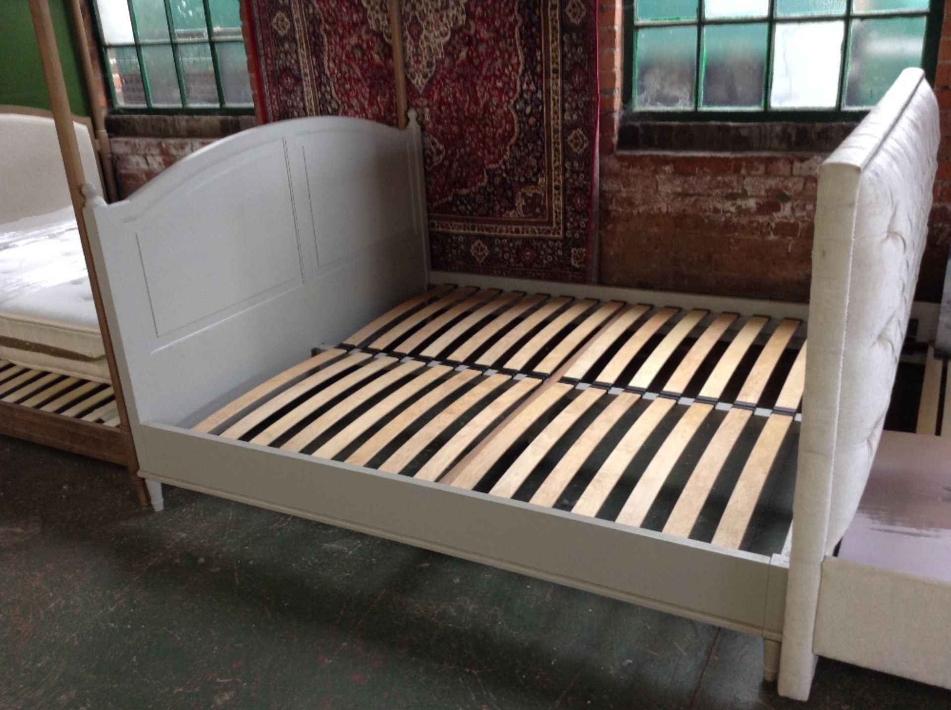 HAND MADE PAINTED 6 FT BED FRAME