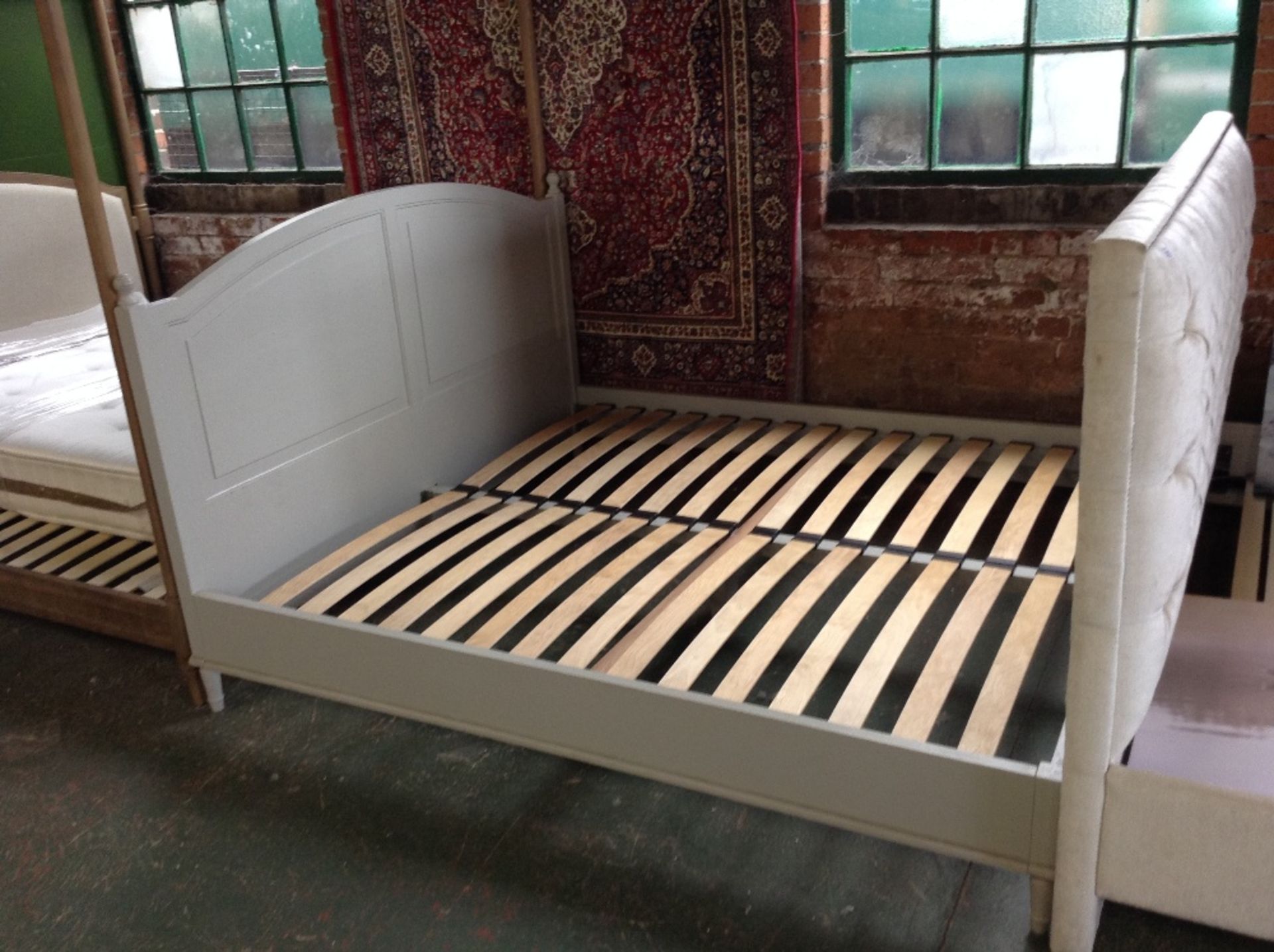 HAND MADE PAINTED 6 FT BED FRAME