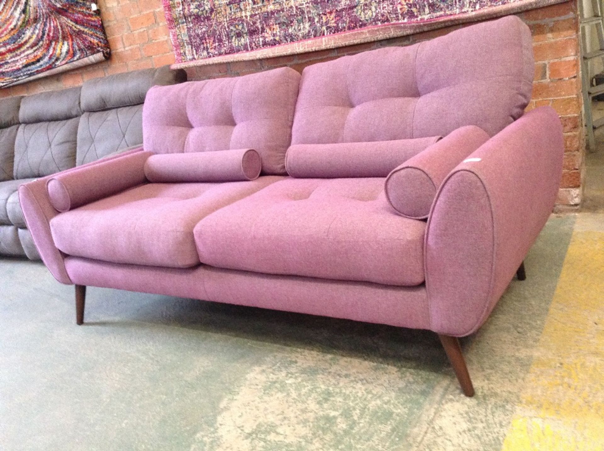 PURPLE 3 SEATER SOFA (WM49-25)