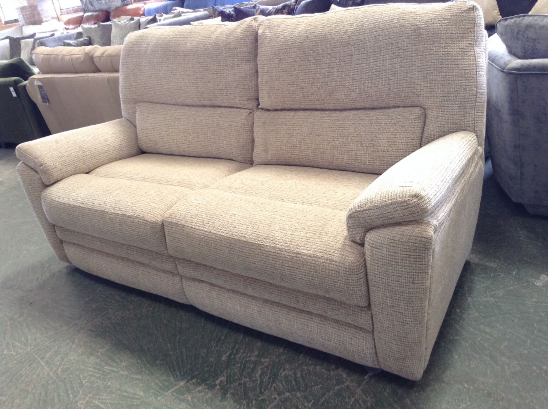 BISCUIT HIGH BACK 3 SEATER SOFA (TROO1689-WOO59993