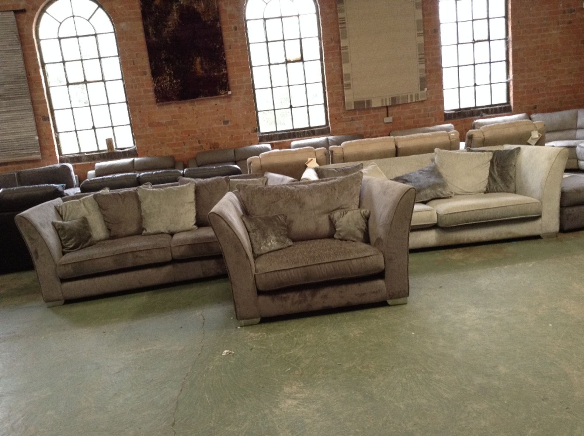 LIGHT GREY 3 SEATER SOFA DARK GREY 3 SEATER SOFA A