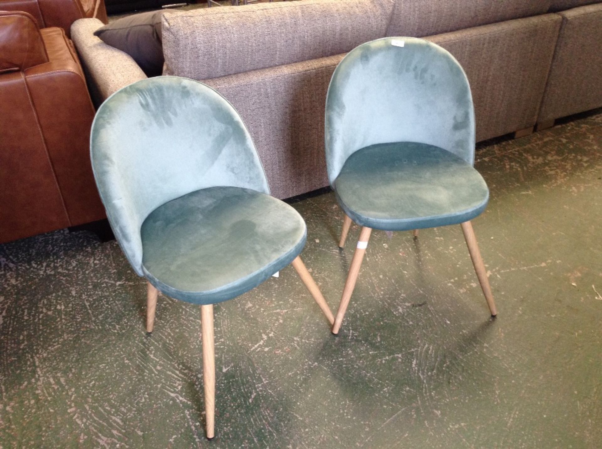 Zipcode Design Laurent Upholstered Dining Chair x2