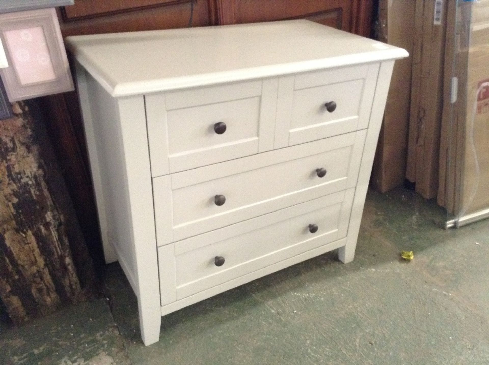 SOFT GREY 3 DRAWER CHEST