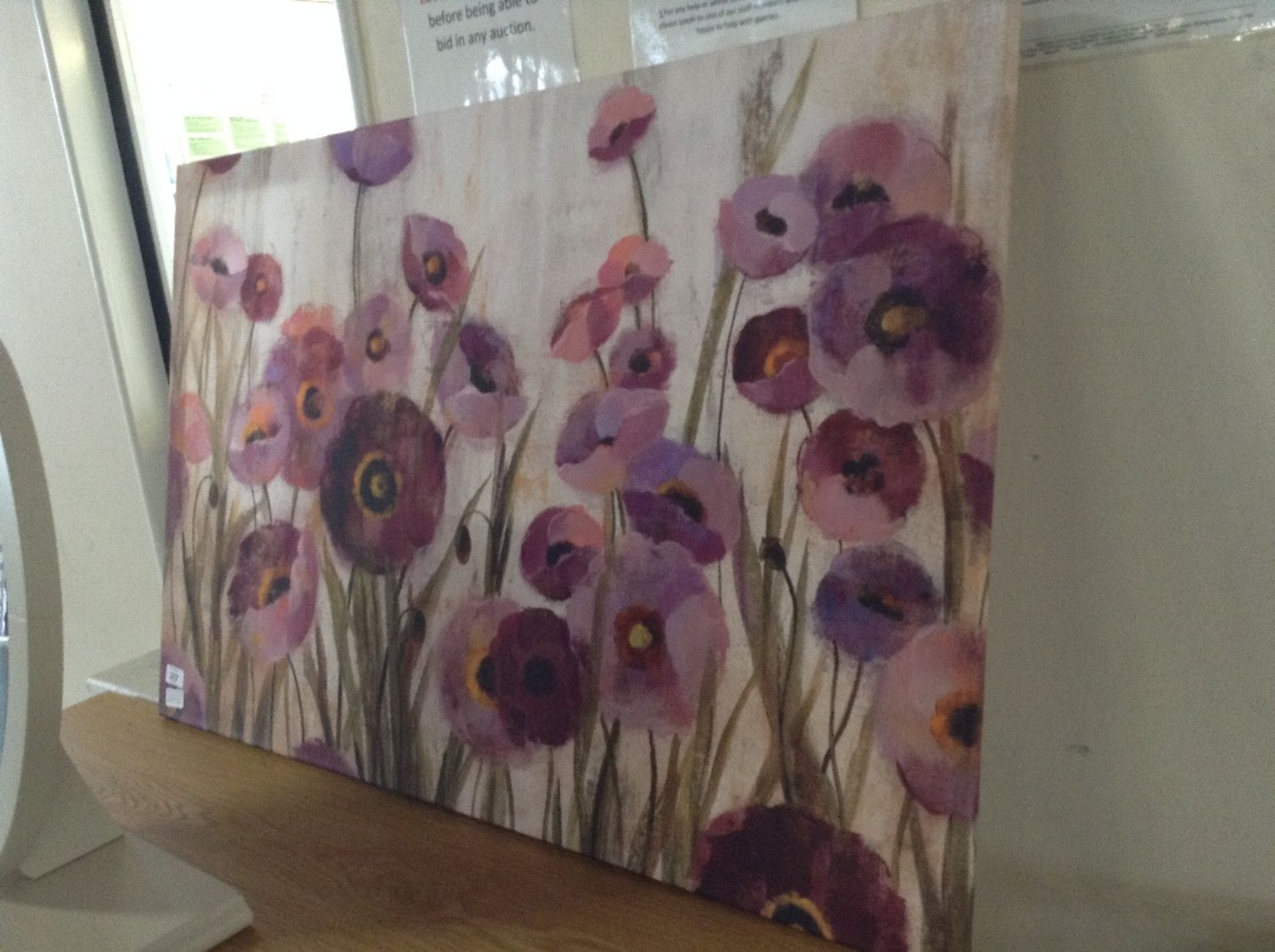 East Urban Home Pink and Purple Flowers' Print on