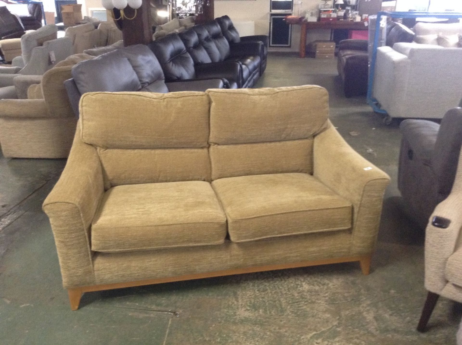 GOLDEN FABRIC 2 SEATER SOFA (TROO1717-WOO614005)