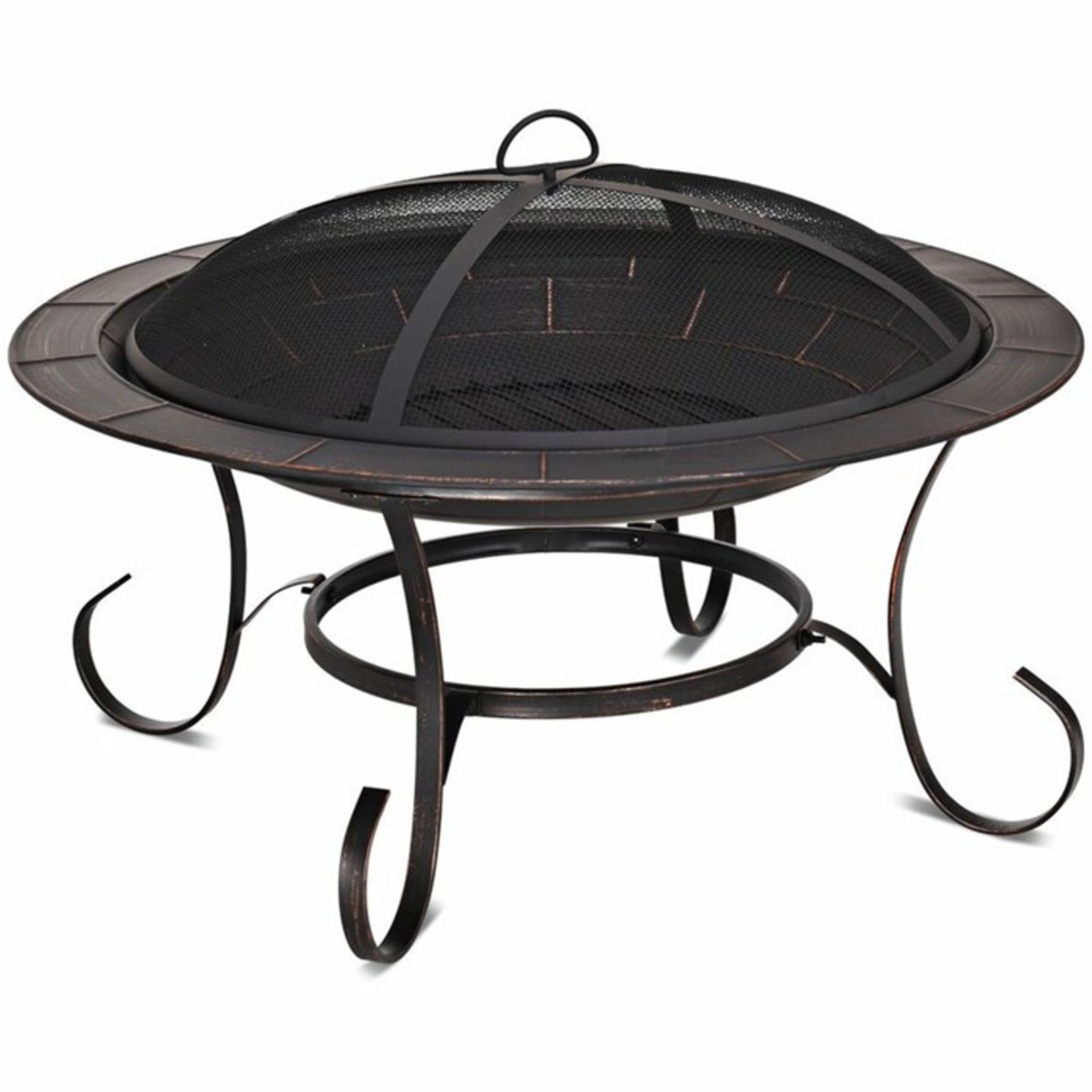 Sol 72 Outdoor Kwiatkowski Iron Charcoal Fire Pit (CTWY1266 - 14634/14) 1J