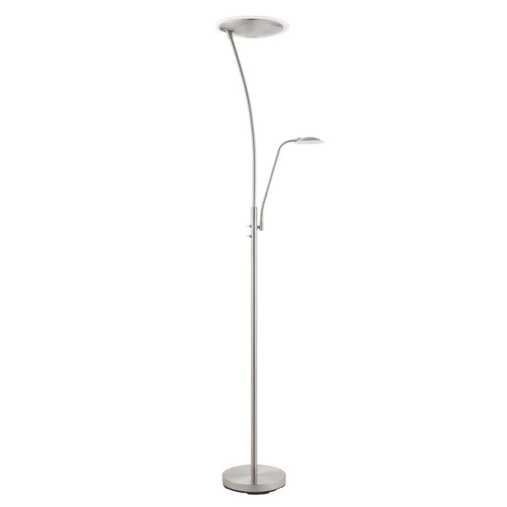 Endon Lighting Alassio Mother and Child 180cm LED Reading Floor Lamp (brass) (UEL5265 - 12315/5) 5C
