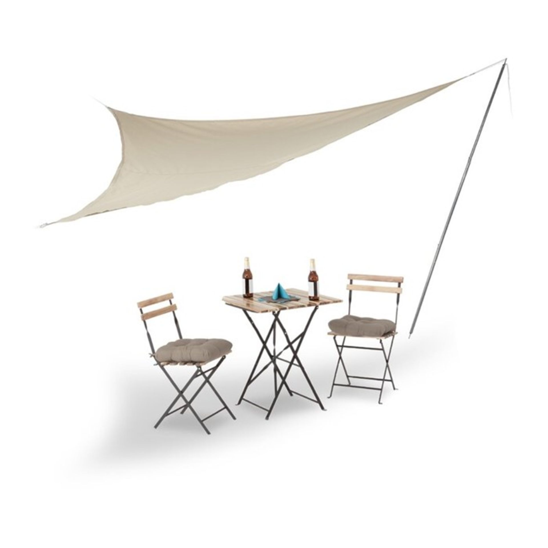 Relaxdays Sun 3.6m x 3.6m Triangular Shade Sail (RELX1869 - 14634/12) 1C