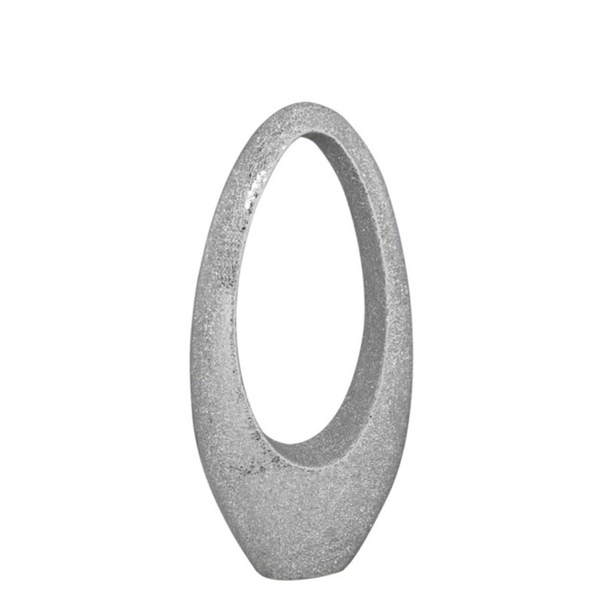 Castleton Home Sparkle Fibreglass Oval Decoration Sculpture (don’t know size) (AAST2292 - 14634/