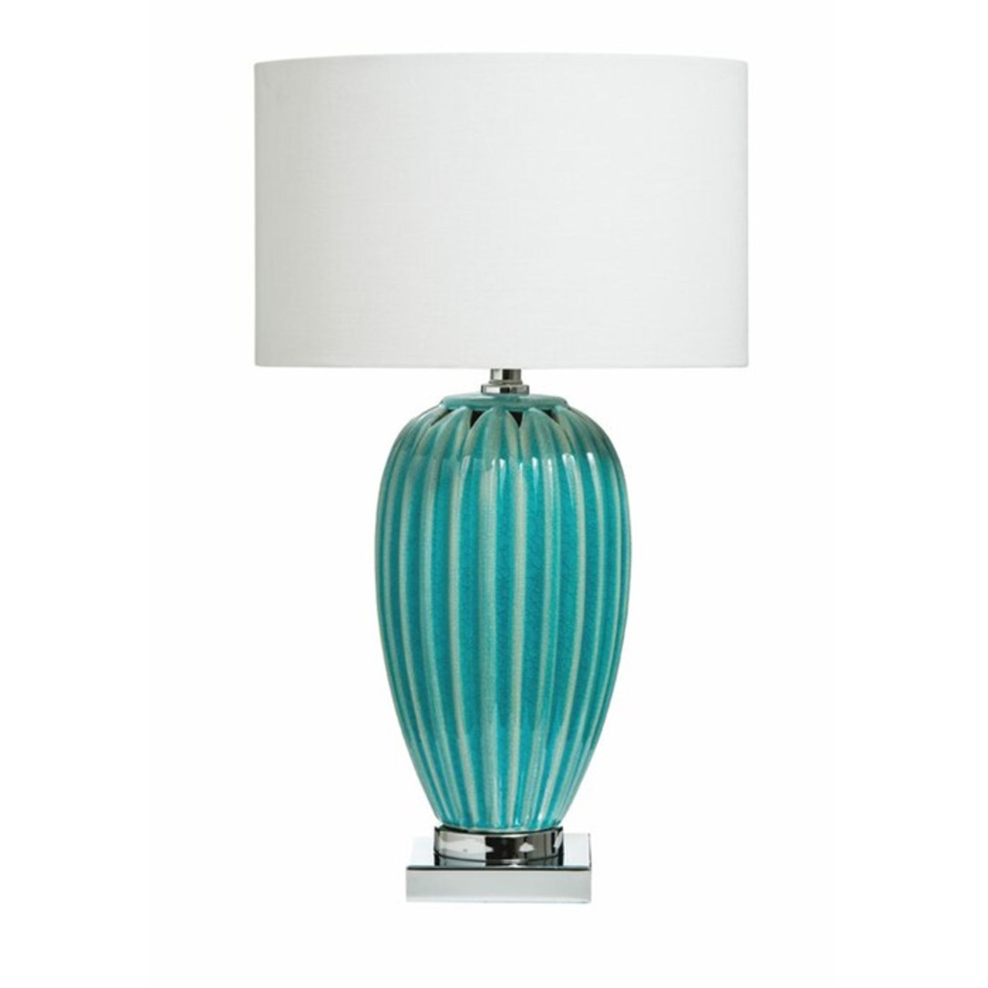 Beachcrest Home Portsmouth 68cm Table Lamp(blue) (BEAH1773 - 14634/3) 1J