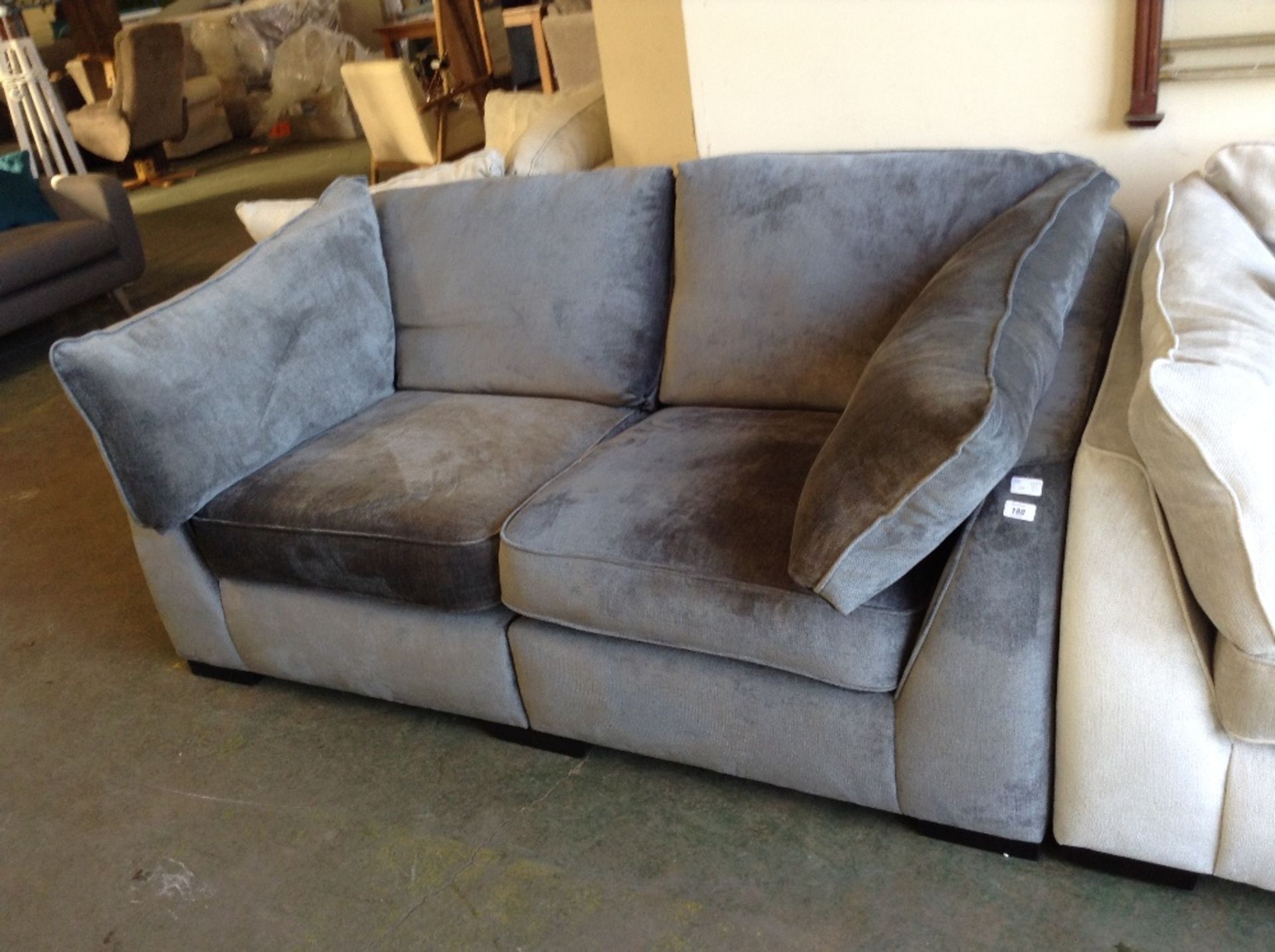 GREY SPLIT 2 SEATER SOFA (WM77 2)