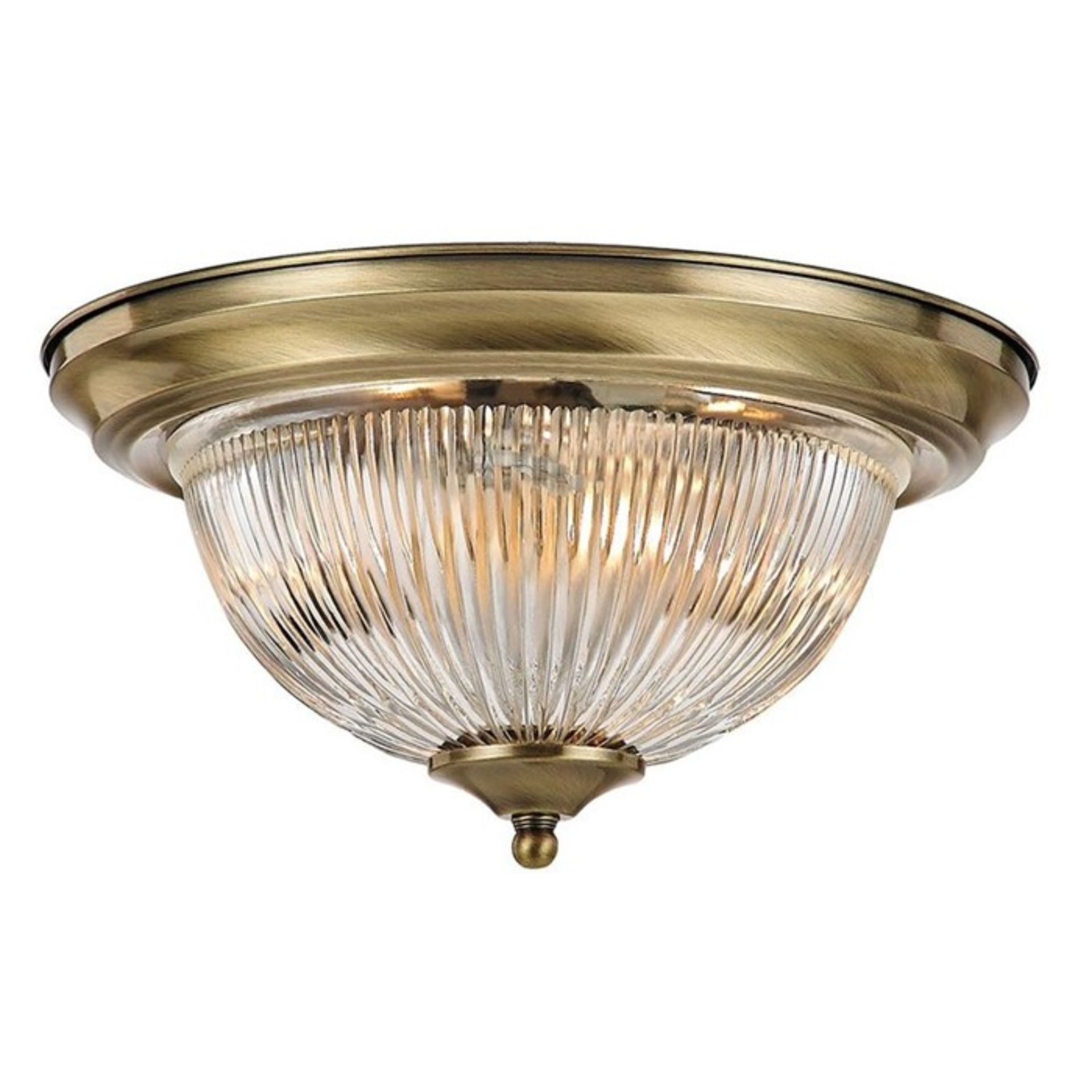 Rosalind Wheeler Oliverson 2-Light Flush Mount (satin nickle) (HJMF1306 - 14733/6) 7E