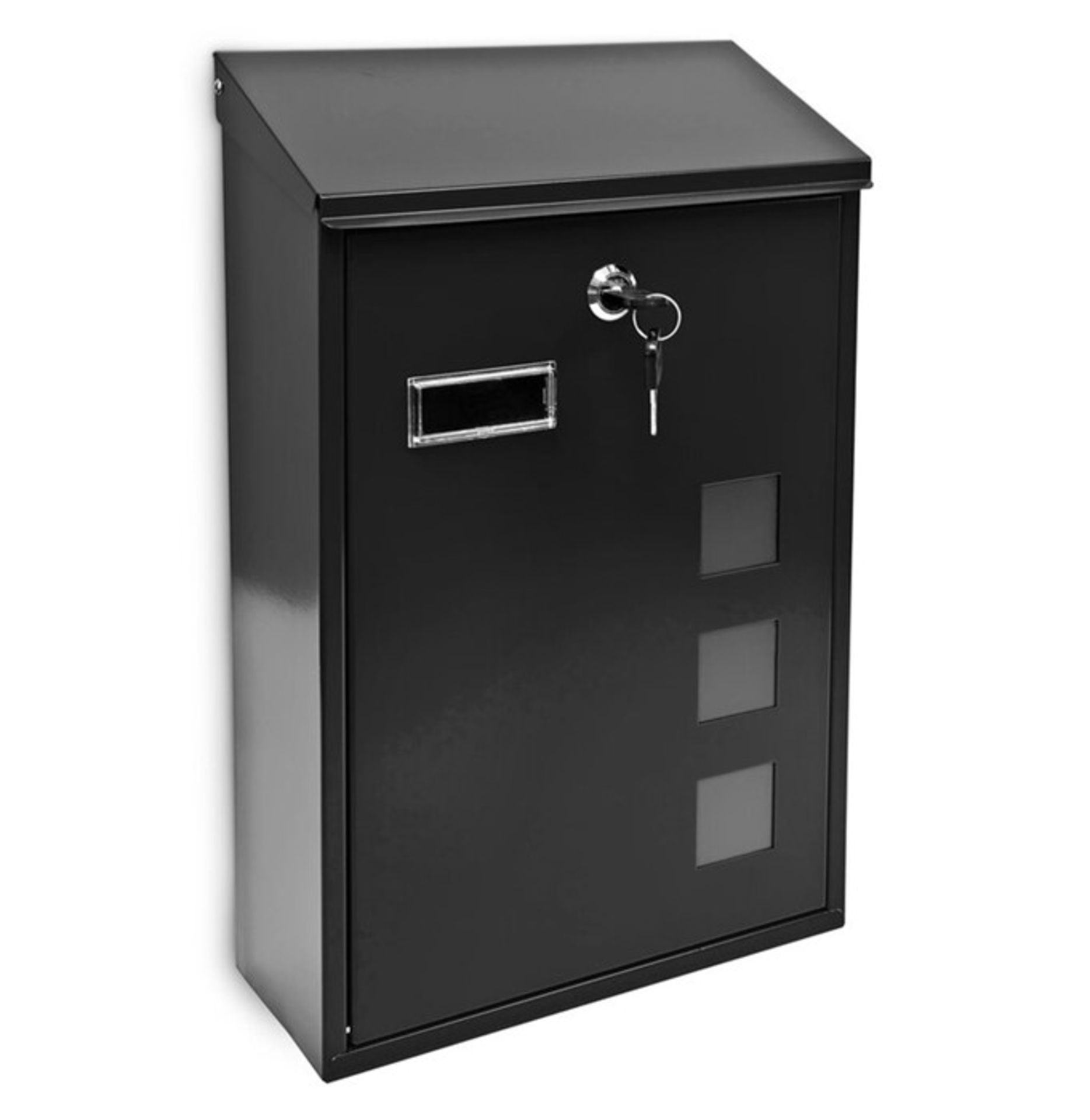 Relaxdays Locking Letter Box (black) (RELX1404 - 14764/32) 1B