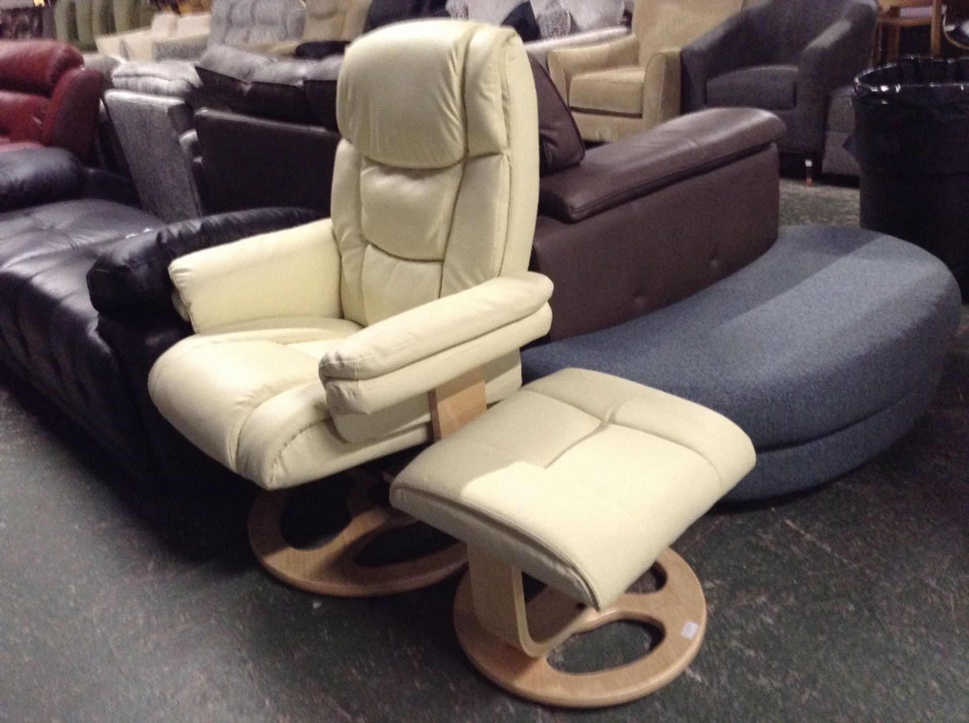 Home & Haus Recliner and Footstool (HEME5437 - 16265/2)