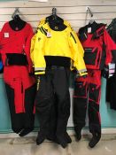 Typhoon Mens Multisport 5 Latex Seal Drysuit and Con Zip, Yellow/Black, Size: S/M, RRP: £449.95.